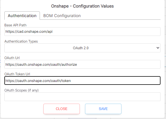 Onshape setup