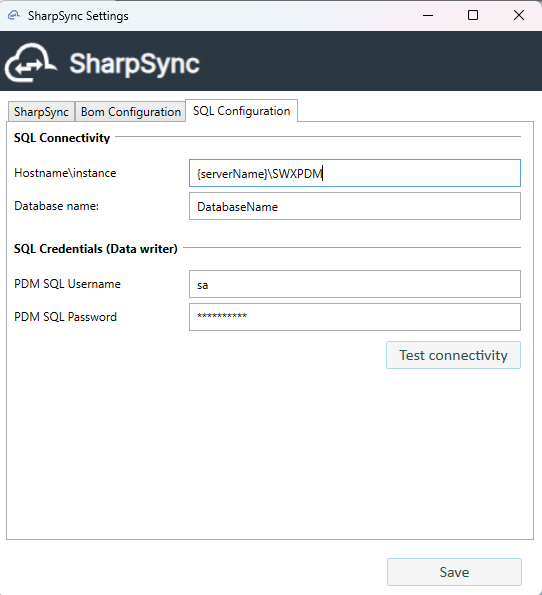 sql setup