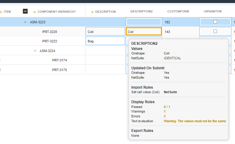 Example: Setup Auxilary Property